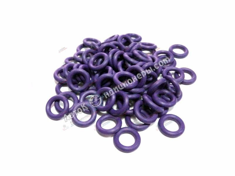 Комплект колец O-Ring 6x2мм, 100 штук, фиолетовые