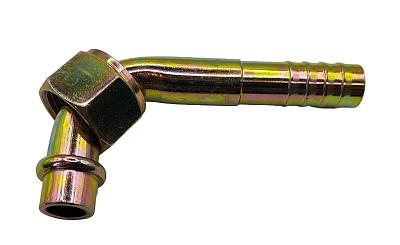 Фитинг O-Ring 16мм, G12, 90 градусов, с гайкой, стальной