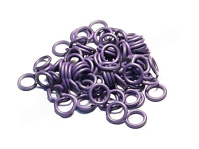 Комплект колец O-Ring 7.65x1.78 100 штук, фиолетовые; фотография №1