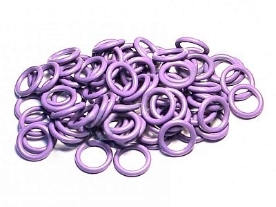 Комплект колец O-Ring 10.82x2.4мм, 100 штук, фиолетовые; фотография №1