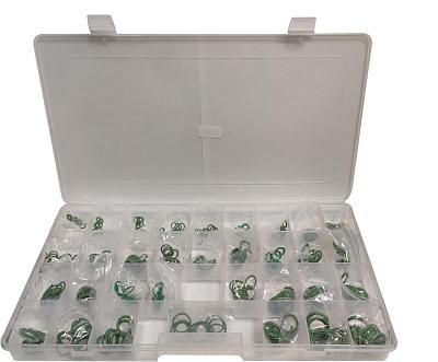 Набор зелёных уплотнительных колец HNBR для системы автокондиционера: 330 штук, 33 размера