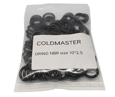 Комплект колец O-Ring NBR 10x2.5мм, 100 штук, черные