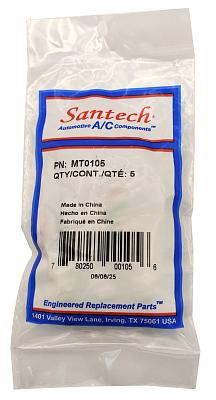Набор 5 заправочных штуцеров H R134 357820795J с резьбой M12x1.5, Santech / Omega; фотография №4