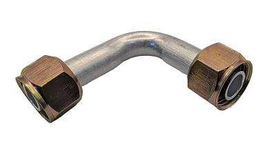 Фитинг O-Ring 13мм, G10, 90 градусов, двухсторонний, с дюймовыми гайками