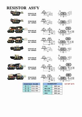 Резистор 8150-0101-00 для испарителя Formula 12V BEU-228-100, BEU-848-100, BEU-404-100; фотография №4
