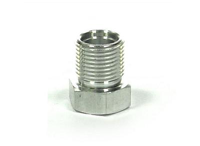 Штуцер 13мм, G10, для сварки, алюминиевый