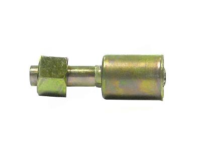 Фитинг O-Ring 10мм, G8, 180 градусов, с гайкой и обжимной гильзой, стальной