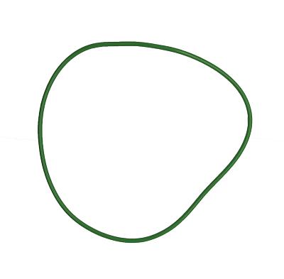 Прокладка корпуса компрессора кондиционера Daewoo V5, Diesel Kiki DKS16H; 116.00x2.49мм