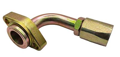 Фитинг с резьбой на шланг 22мм, 90 градусов, гайка 36мм