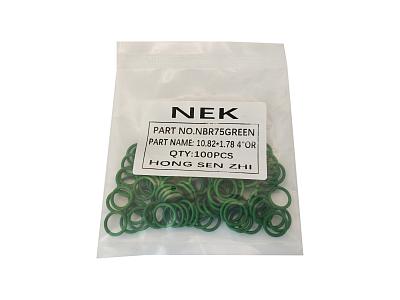 Комплект зеленых уплотнительных колец O-Ring 10.82x1.78 мм (100 шт.)