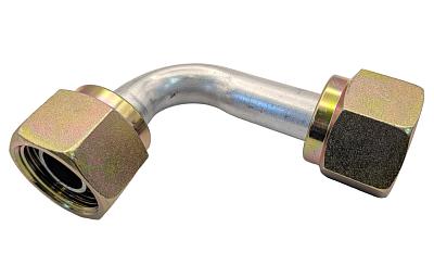 Фитинг O-Ring 16мм, G12, 90 градусов, двухсторонний, с дюймовыми гайками