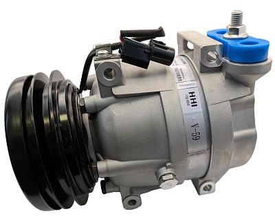 Компрессор кондиционера 11Q690040, 11Q690041, 715618, A5W00258A, для экскаватора Hyundai; фотография №2