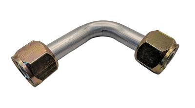 Фитинг O-Ring 10мм, G8, 90 градусов, двухсторонний, с дюймовыми гайками