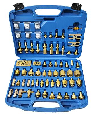 Набор переходников для промывки системы автокондиционера для Audi, BMW, Mercedes-Benz, Chrysler, Ford, Opel, Volvo, Volkswagen