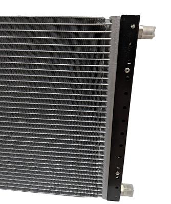 Радиатор, конденсор 14x21, 350x520x20мм, прямые выходы; фотография №2