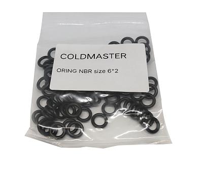 Комплект колец O-Ring NBR 6x2мм, 100 штук, черные