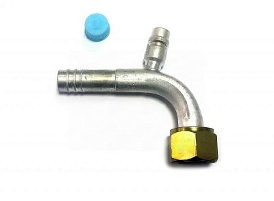 Фитинг O-Ring 13мм, G10, 90 градусов, с гайкой и заправочным портом