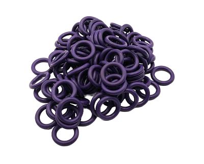 Комплект колец O-Ring 9.5x2.5мм, 100 штук, фиолетовые; фотография №1