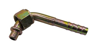 Фитинг O-Ring 8мм, G6, 90 градусов, с гайкой, стальной