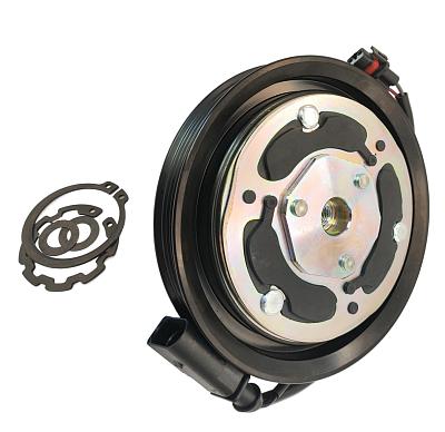 Муфта компрессора кондиционера Volkswagen Touareg 3 3.0; Audi A4 B9, A5 F5, A6 C8, A7 4K, A8 S8, Q7 4M (рестайлинг), Q8 с двигателем 3.0 Бензин