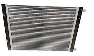 Радиатор, конденсор 14x21, 350x520x20мм, прямые выходы