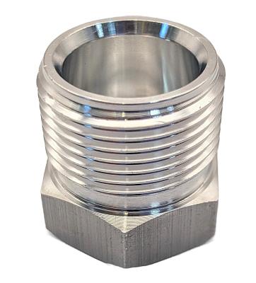 Штуцер 10мм, G8, для сварки, алюминиевый, с метрической резьбой M22x1.5мм