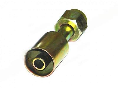 Фитинг O-Ring 10мм, G8, 180 градусов, с гайкой и обжимной гильзой, стальной; фотография №2