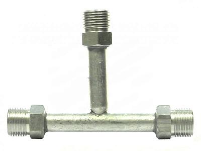 Тройник O-Ring 8мм, G6, 90 градусов, алюминиевый