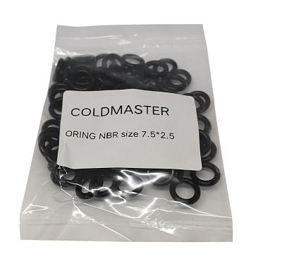 Комплект колец O-Ring NBR 7.5x2.5мм, 100 штук, черные