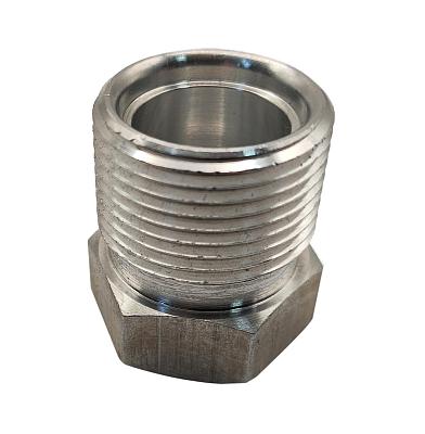 Штуцер 16мм, G12, для сварки, алюминиевый