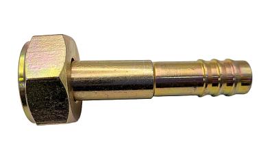Фитинг для соединения с компрессором O-Ring 13мм, G10, 180 градусов, 1-14UNS, с гайкой, стальной