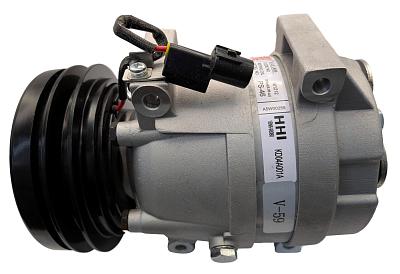 Компрессор кондиционера 161212, 11Q690040, 11Q690041, A5W00258A, 715618 для экскаватора Hyundai HL757TM-9; фотография №3