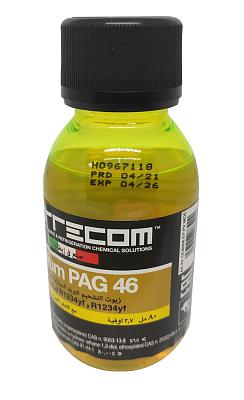 Масло компрессорное Errecom PAG46 для гибридов и электромобилей, с ультрафиолетовой добавкой, 80мл; фотография №2