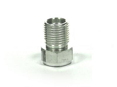 Штуцер 10мм, G8, для сварки, алюминиевый