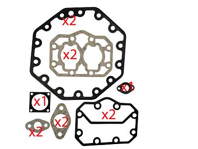 Набор прокладок 37283506 для компрессора Bitzer 4DHC-7K, 4DES-5, 4DES-7