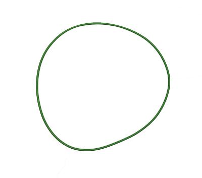 Прокладка корпуса компрессора кондиционера Calsonic Kansei CWV615, CWV617; Mitsubishi MSC130CVSG2; Chrysler 6C17; 124.00x2.01мм