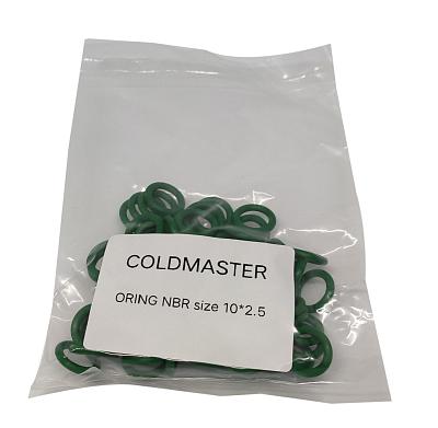 Комплект колец O-Ring NBR 10x2.5мм, 100 штук, зеленые
