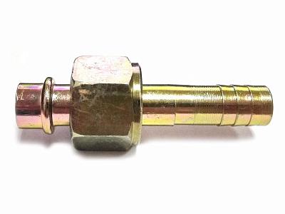 Фитинг O-Ring 16мм, G12, 180 градусов, с гайкой, стальной