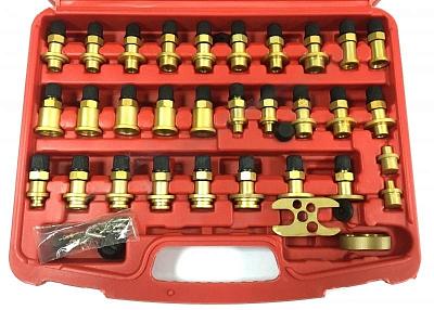 Набор переходников для промывки системы автокондиционера, 30 штук