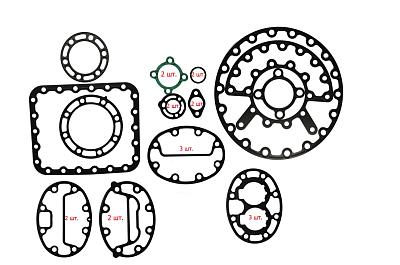 Набор прокладок 17-55020-20 для компрессора 05G для установок Carrier Supra 922, 944, 950; Phoenix-Ultra, Thunderbird, Mistral 900