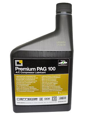 Масло компрессорное Errecom Premium PAG 100 для фреона R134, 1234yf, 1 литр, диэлектрик; фотография №1