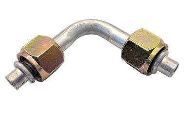 Фитинг O-Ring 8мм, G6, 90 градусов, двухсторонний, с дюймовыми гайками