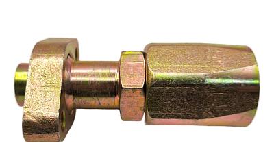 Фитинг с резьбой на шланг 22мм, 180 градусов, гайка на 36мм, O-ring