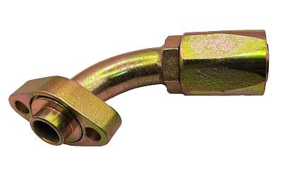 Фитинг с резьбой на шланг 22мм, 90 градусов, гайка на 36мм, O-ring