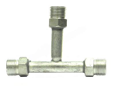 Тройник O-Ring 10мм, G8, 90 градусов, алюминиевый