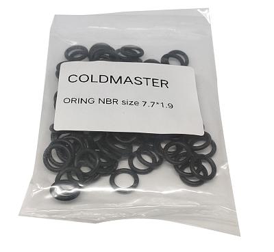 Комплект колец O-Ring NBR 7.7x1.9 мм, 100 штук, черные