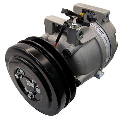 Компрессор кондиционера 161212, 11Q690040, 11Q690041, A5W00258A, 715618 для экскаватора Hyundai HL757TM-9; фотография №1