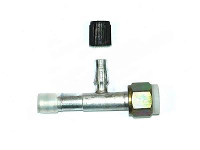 Фитинг O-Ring 13мм, G10, 180 градусов, с гайкой и заправочным портом