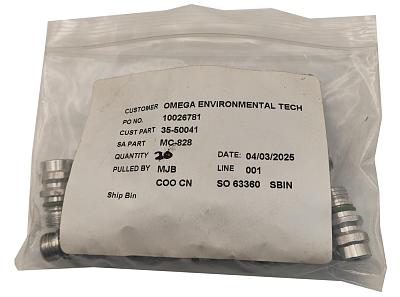 Заправочный штуцер H R134 357820795J с резьбой M12x1.5, Santech / Omega; фотография №5
